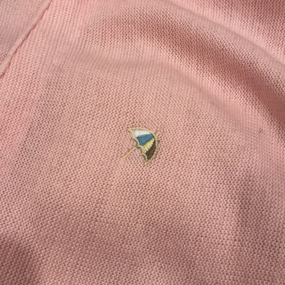 Vintage Arnold Palmer baby pink Cardigan💕 size M - Picture 4 of 5